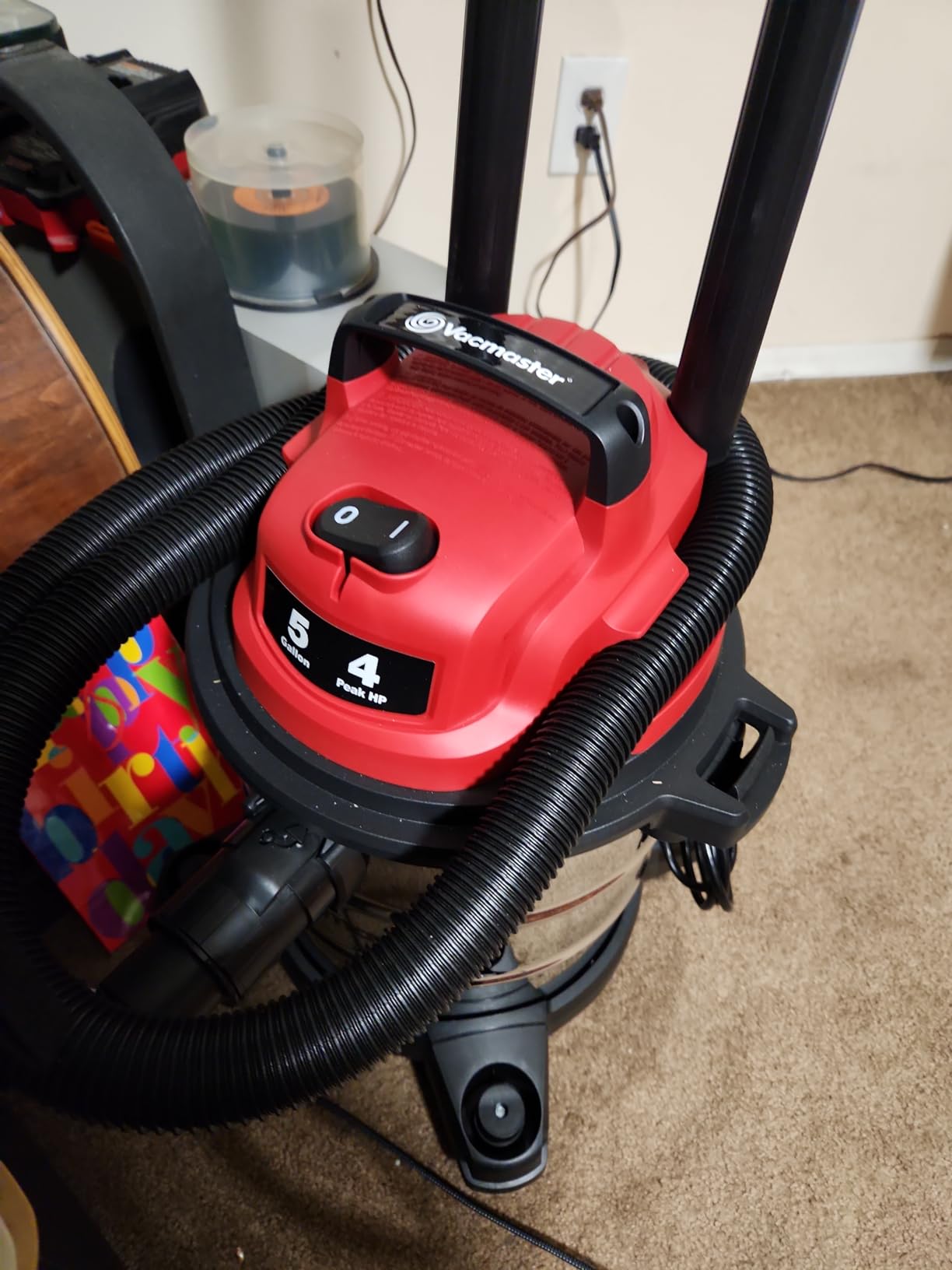 Vacmaster VOC812SF 1101 8-Gallon Premium Stainless Steel Wet/Dry Vacuum, Red Edition, 8 Gal - Customer Photo 2