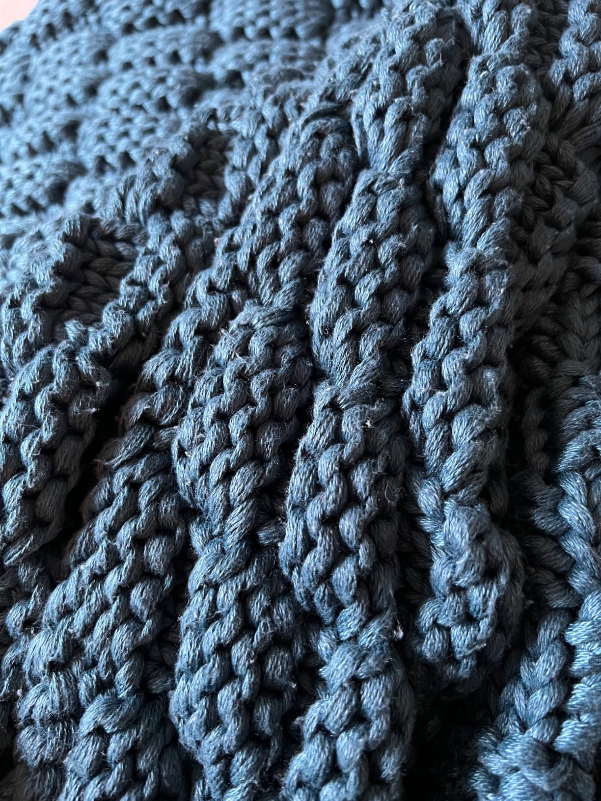 Wellfeel Knitted Weighted Blanket for Adult, No Beads Heavy Blanket 48