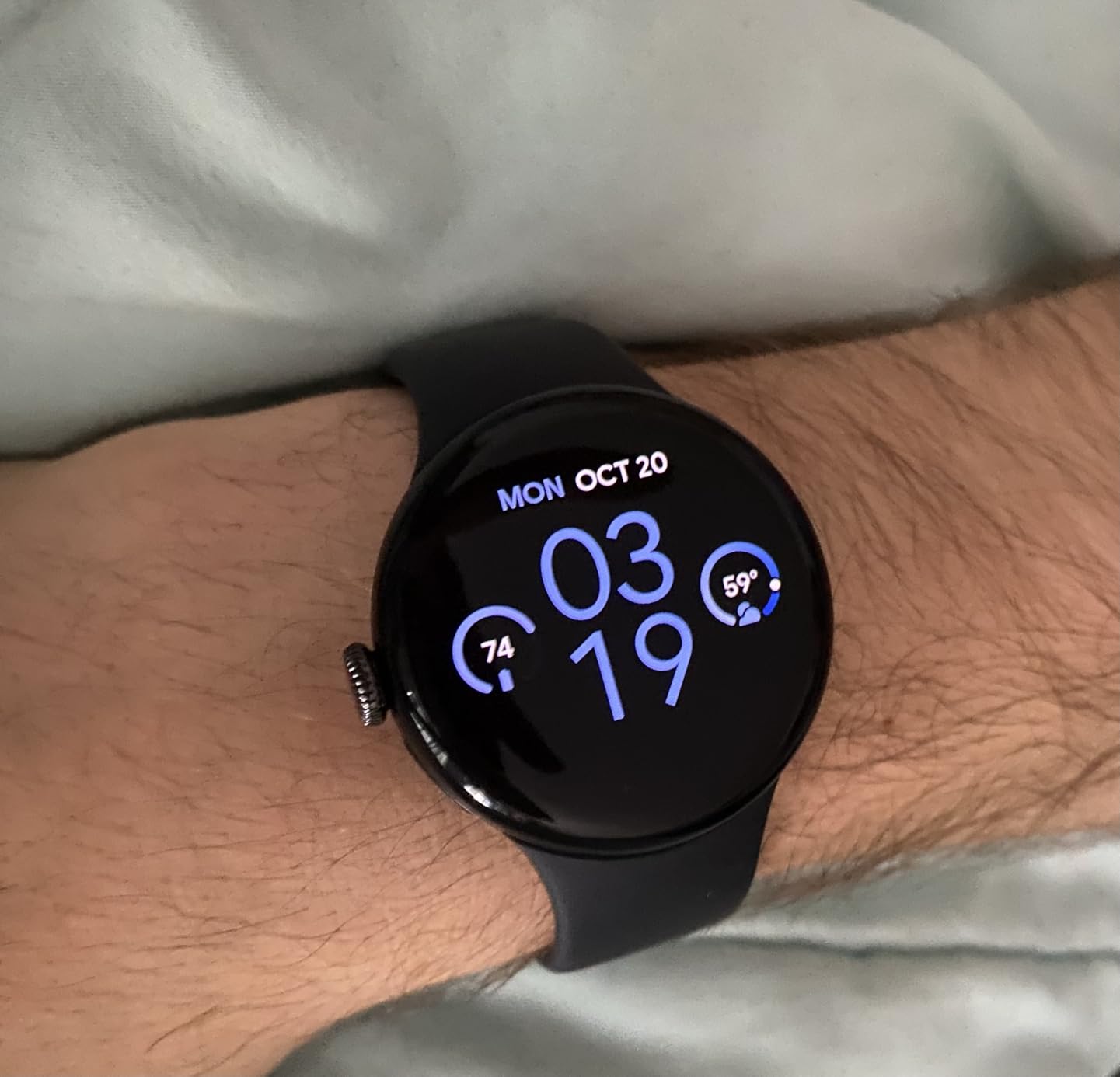 Google Pixel Watch 3 (41mm) 2024 Model - Android Smartwatch, Heart Rate Tracking, Fitbit Advanced Running, Fitness Insights, 24-Hour Battery - Polished Silver Aluminum Case - Porcelain Band - Wi-Fi - Customer Photo 1