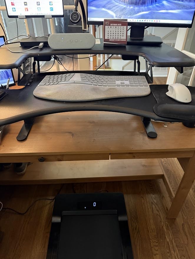 PACEROCKER Walking Pad Treadmill with 12% 9-Level Auto Incline, 450 lbs Capacity Bluetooth Speaker Under Desk Treadmills for Home Hiking, 5 MPH - Customer Photo 2
