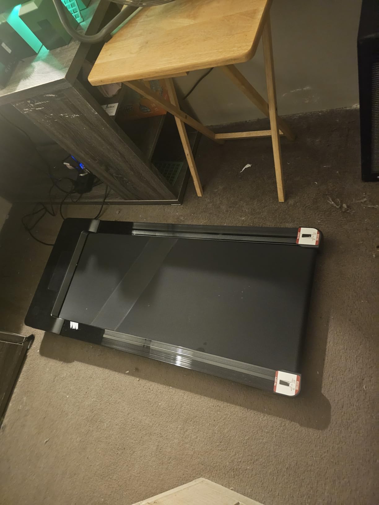 PACEROCKER Walking Pad Treadmill with 12% 9-Level Auto Incline, 450 lbs Capacity Bluetooth Speaker Under Desk Treadmills for Home Hiking, 5 MPH - Customer Photo 5