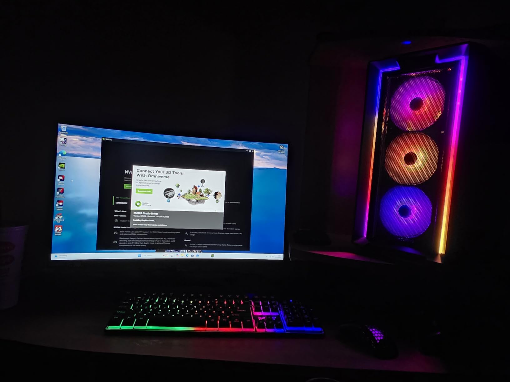 Skytech Nebula Gaming PC Desktop, Ryzen 5 5500 3.6 GHz (4.2GHz Turbo Boost), NVIDIA RTX 4060 8GB GDDR6X, 1TB SSD, 16GB DDR4 RAM 3200, 650W Gold PSU, Wi-Fi, Win 11 Home - Customer Photo 4