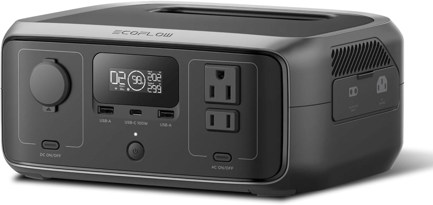 EcoFlow Portable Power Station RIVER 3, 245Wh LiFePO4 Battery Power Station, 1Hr Fast Charging, 300W/X-Boost 600W Solar Generator for Outdoor/Camping/RVs/Home Use - Customer Photo 1