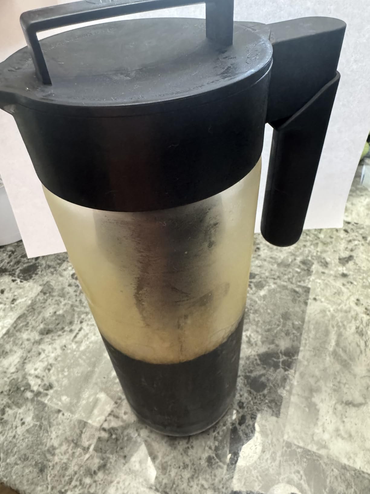 Takeya Glass Cold Brew Coffee Maker for Iced Coffee, Airtight Pitcher, Premium Quality, 2 Quart, Black Lid and Handle - Customer Photo 1