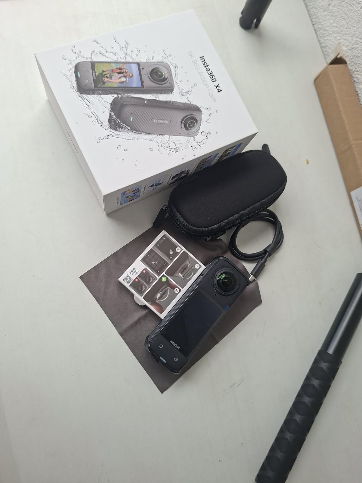 Insta360 X4 Standard Bundle - Waterproof 8K 360 Action Camera, 4K Wide-Angle Video, Invisible Selfie Stick Effect, Removable Lens Guards, 135 Min Battery Life, AI Editing, Stabilization - Customer Photo 1