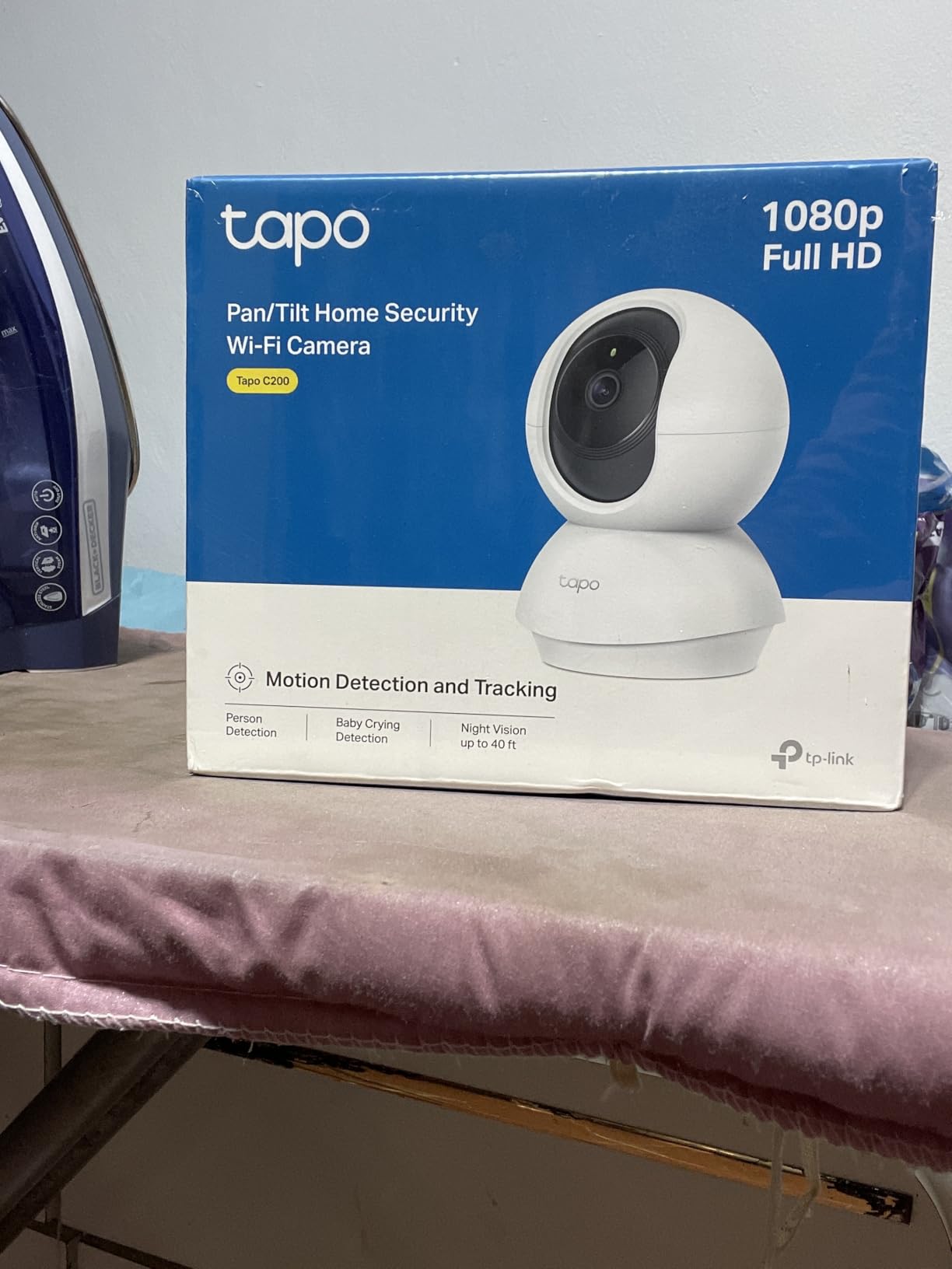Tapo by TP-Link Pan/Tilt Security Camera for Baby Monitor, Pet Camera w/Motion Detection, 1080P, 2-Way Audio, Night Vision, Cloud & SD Card Storage, Works with Alexa & Google Home, Black (Tapo C201) - Customer Photo 2