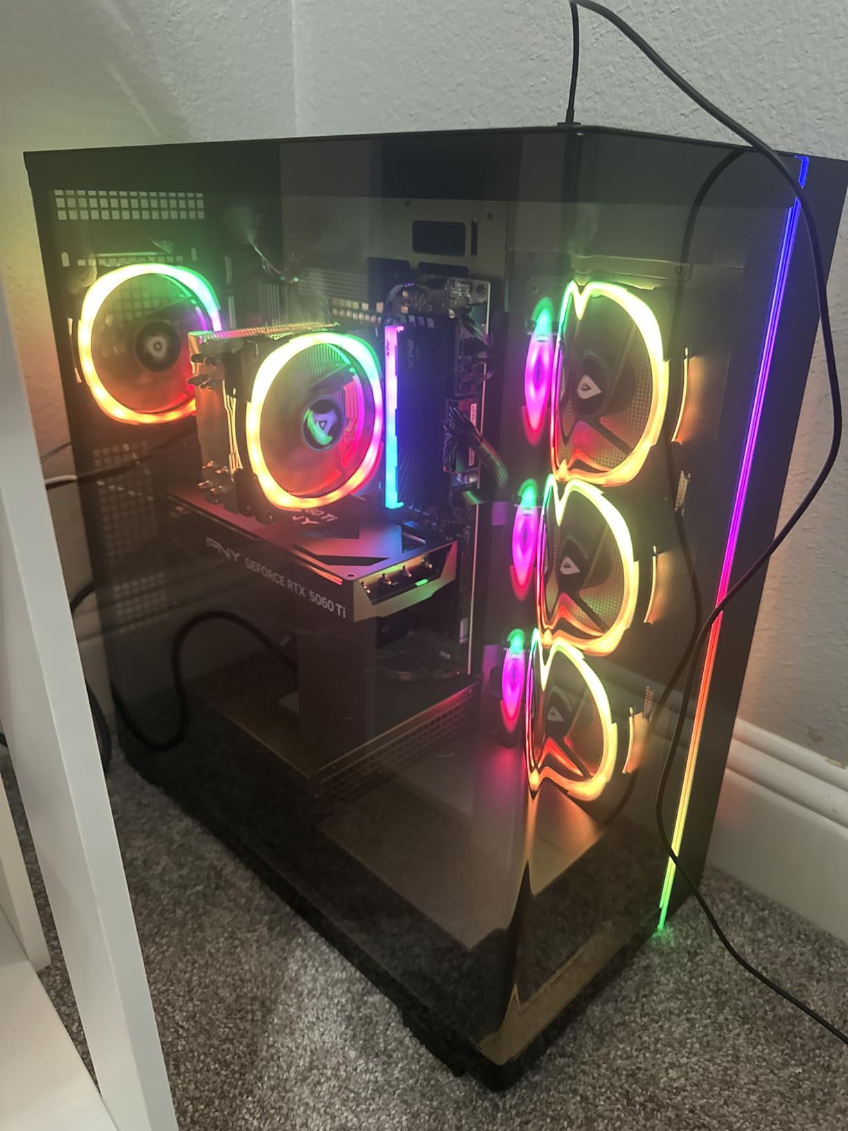 CYBERPOWERPC Gamer Master Gaming PC, AMD Ryzen 5 5500 3.6GHz, Radeon RX 6400 4GB, 16GB DDR4, 500GB PCIe Gen4 SSD, WiFi Ready & Windows 11 Home (GMA3100A) - Customer Photo 4