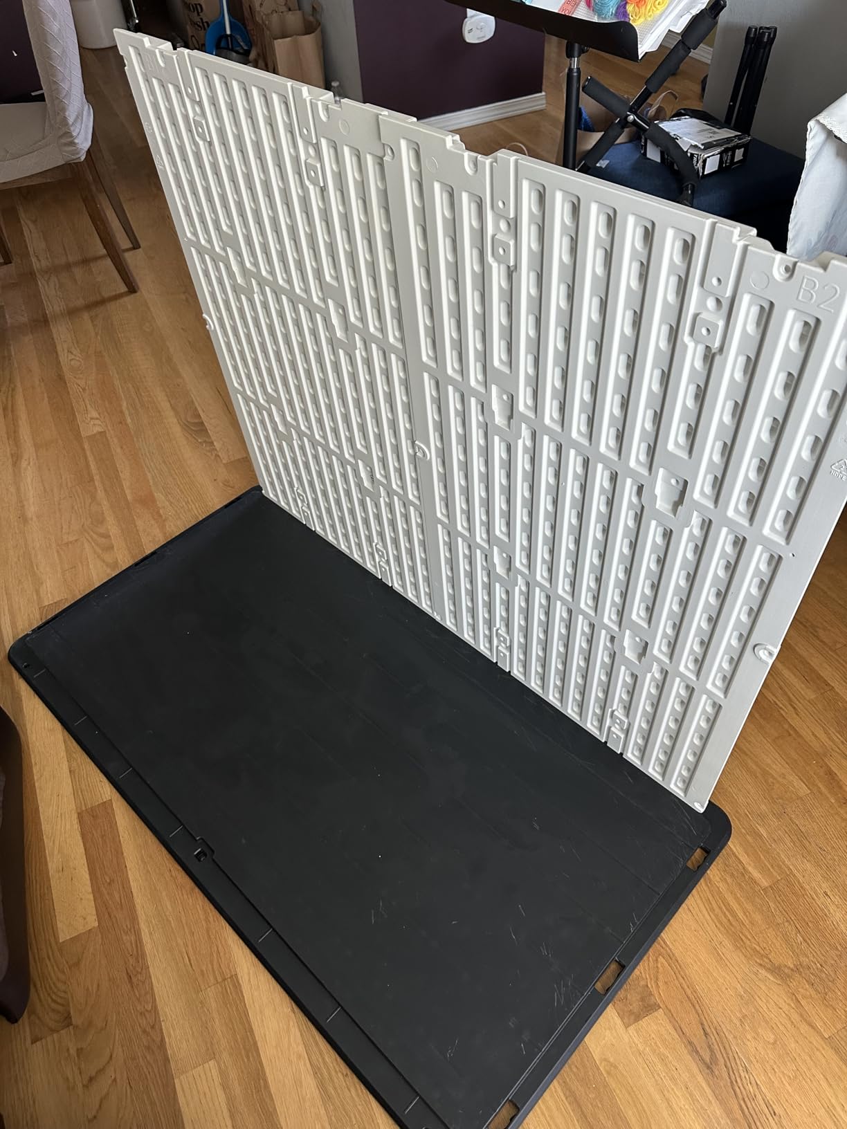 Devoko Outdoor Storage Cabinet 26 Cu Ft with Lockable Doors, Horizontal Storage Shed Waterproof Patio Tools Storage Box for Sofa Cushions, Gardening Tools and Accessories (White) - Customer Photo 1