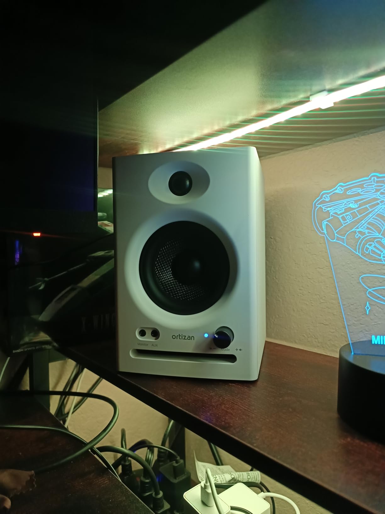 Ortizan C7 Dual-Mode 2.0 Studio Monitors, Active Monitor Speakers for Near Field Music Production - Customer Photo 2