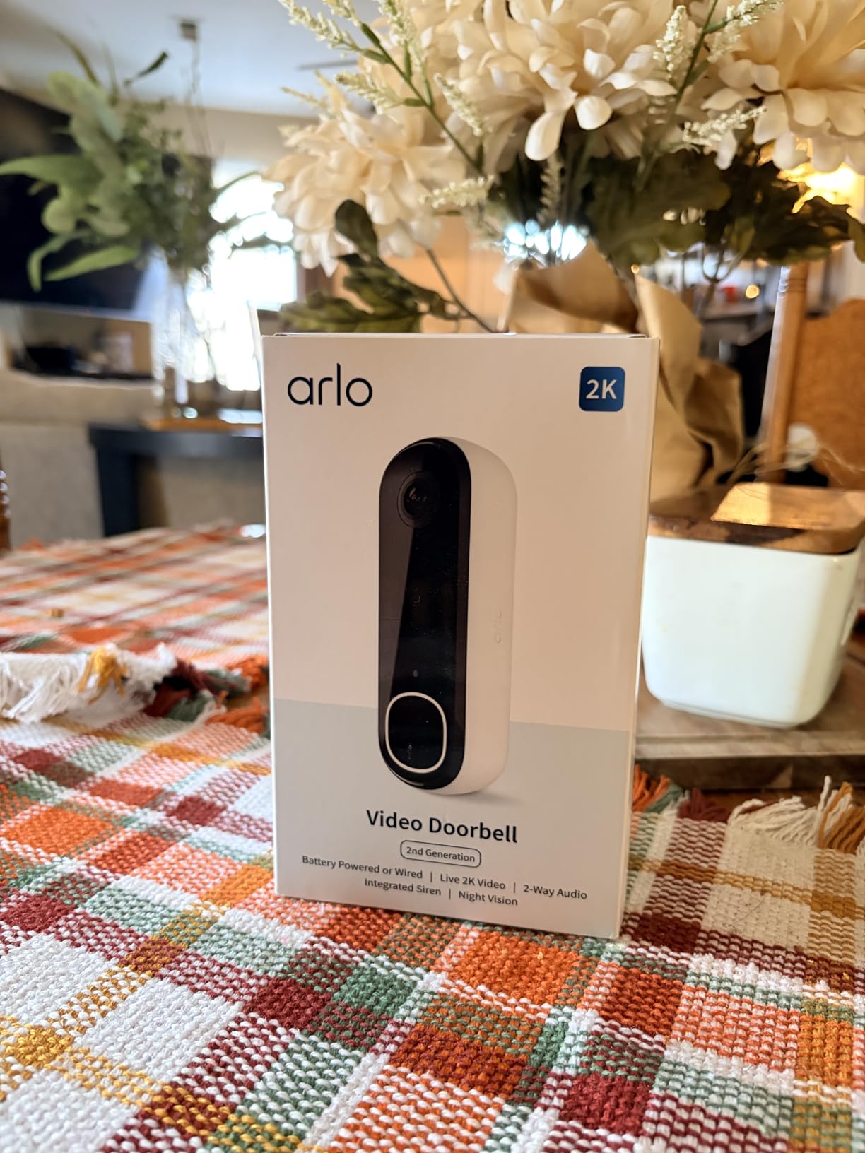 Arlo Video Doorbell 2K + Chime 2 (2nd Gen, Latest Release), Wireless or Wired Option, 2-Way Audio, Night Vision, Head to Toe View, Package Detection, Person & Vehicle Recognition, 1-Month Secure Plan - Customer Photo 2