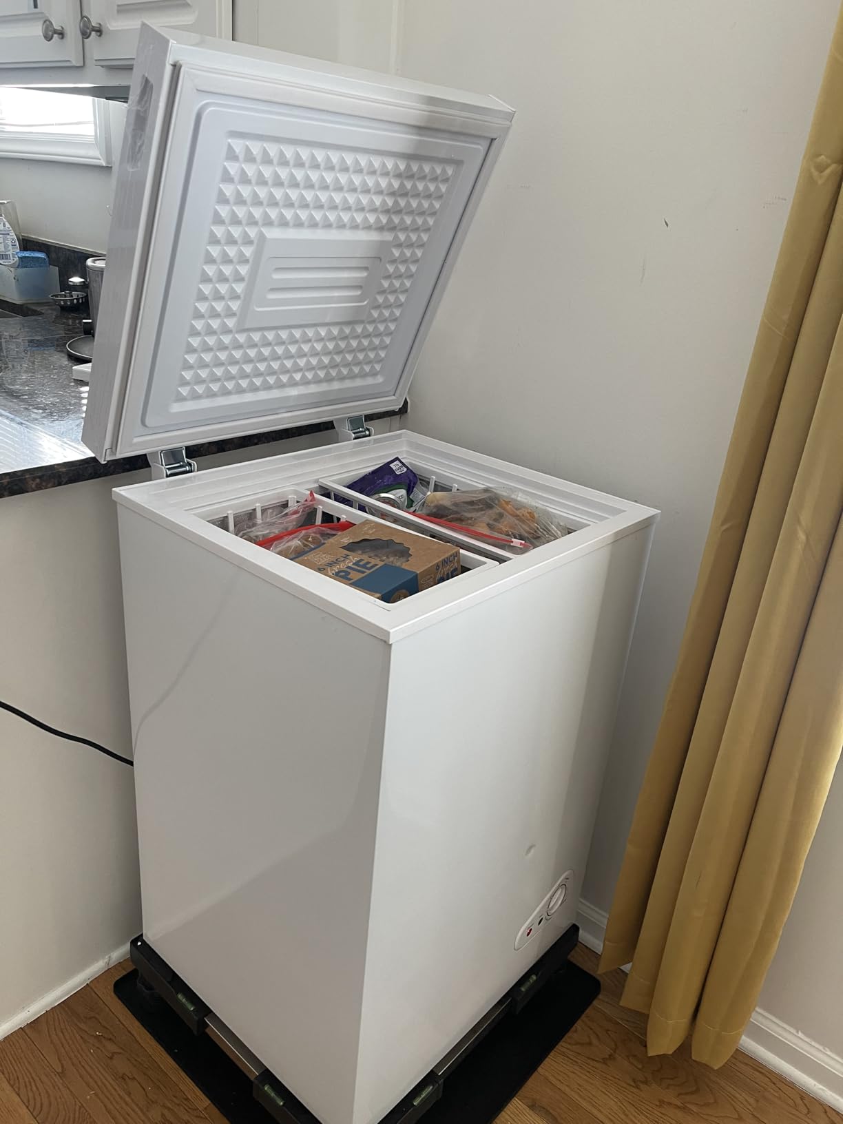 7.0 Cu Ft Chest Freezer - Energy Efficient & Quiet Mini Freezer with Adjustable Thermostat - Compact Deep Freezer for Home, Apartment, and Garage - Removable Basket & Defrost Drain - Customer Photo 1