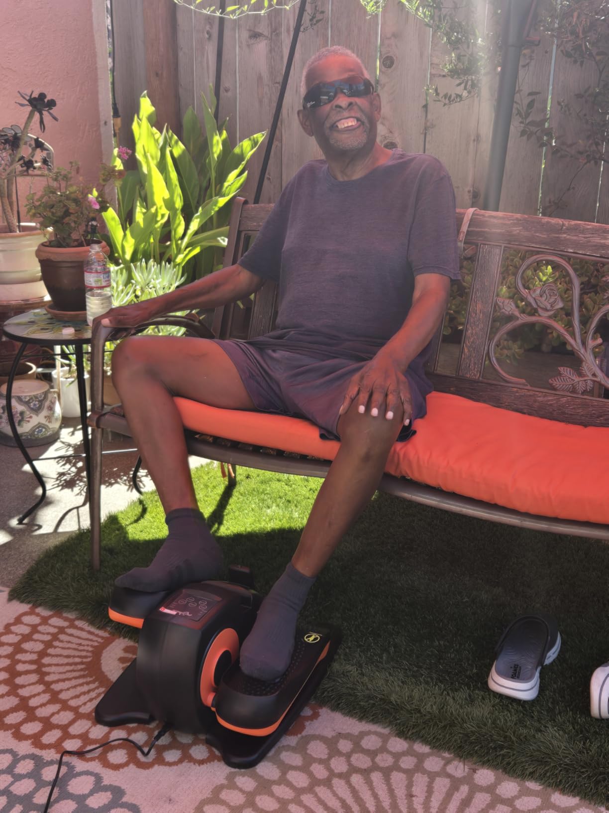 Putnen Under Desk Elliptical Machine, Electric Elliptical Leg Exerciser for Seniors with 12 Adjustable, Portable Quiet Elliptical Exercise Machine, Seated Pedal Exerciser with Remote Control - Customer Photo 1