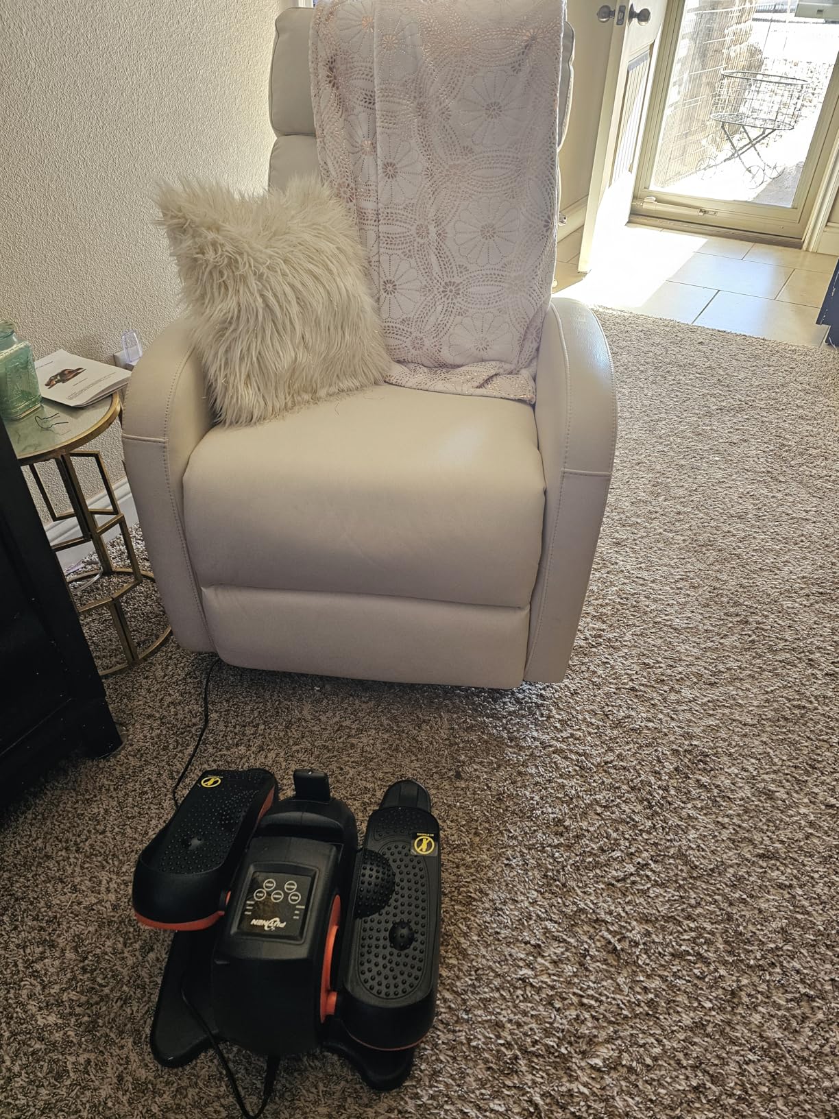 Putnen Under Desk Elliptical Machine, Electric Elliptical Leg Exerciser for Seniors with 12 Adjustable, Portable Quiet Elliptical Exercise Machine, Seated Pedal Exerciser with Remote Control - Customer Photo 2