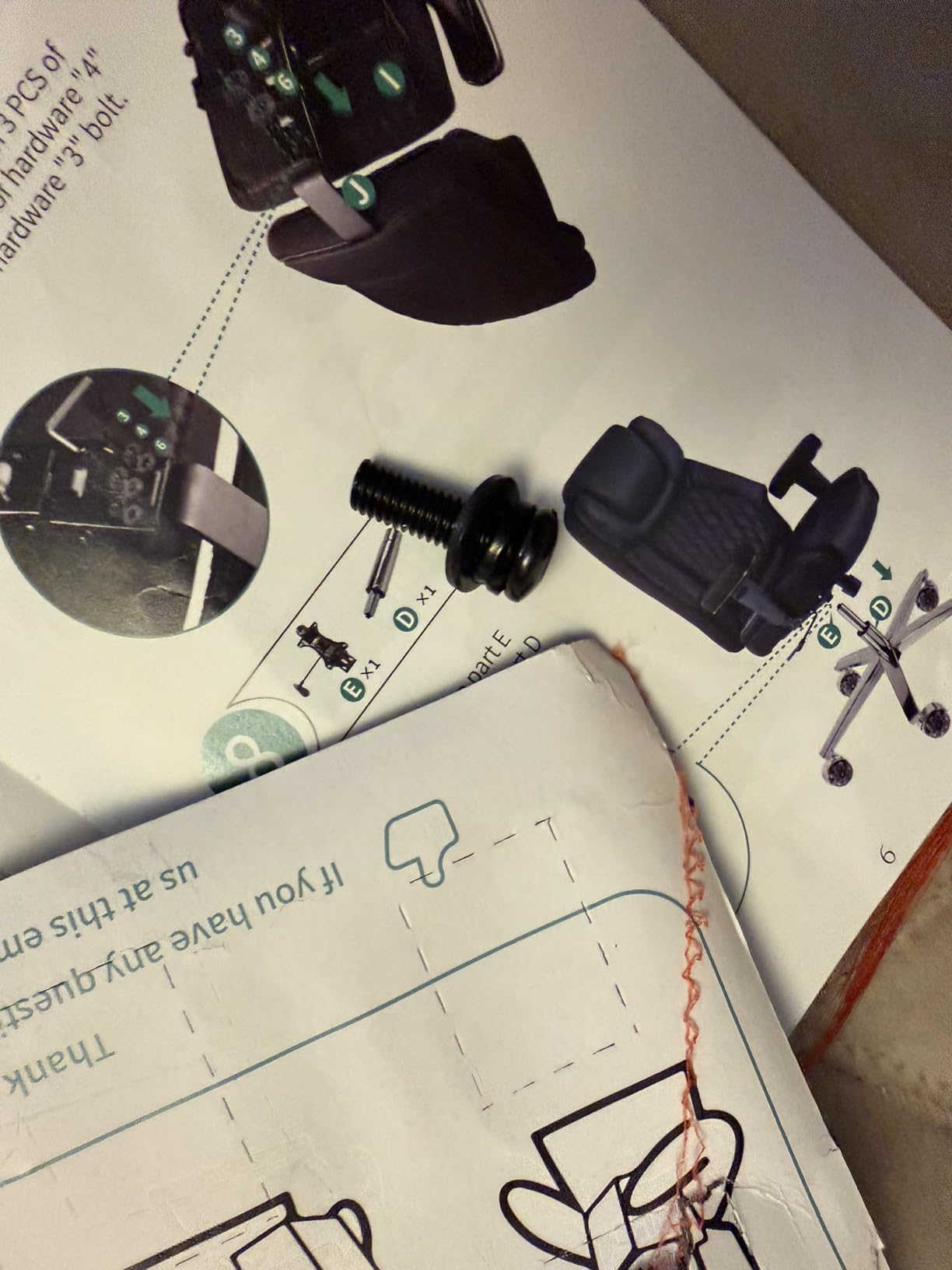 Big and Tall Office Chair 650lbs,Heavy Duty Office Chairs with Dual Rubber Wheels,Extra Wide Desk Chair,Adjustable Ergonomic Lumbar Support,High Back Rocking Computer Chair for Heavy People - Customer Photo 2