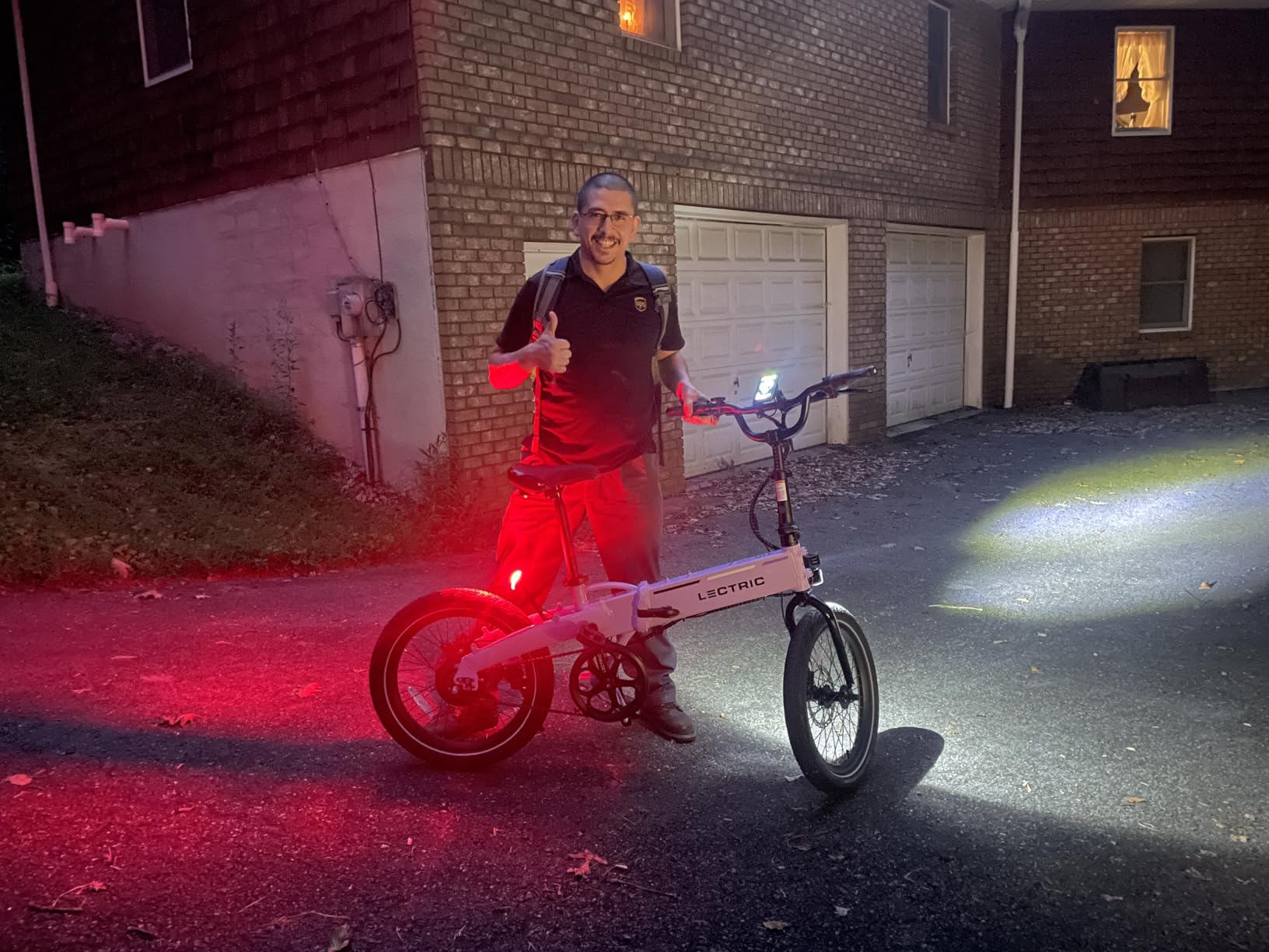 LECTRIC XP Lite 2.0 Electric Bike | Adult Folding Bikes - Weighs Only 49lbs | 45 Mile Range w/ 5 Pedal-Assist Levels | 20mph Top Speed - Class 1 and 2 eBike - Customer Photo 2