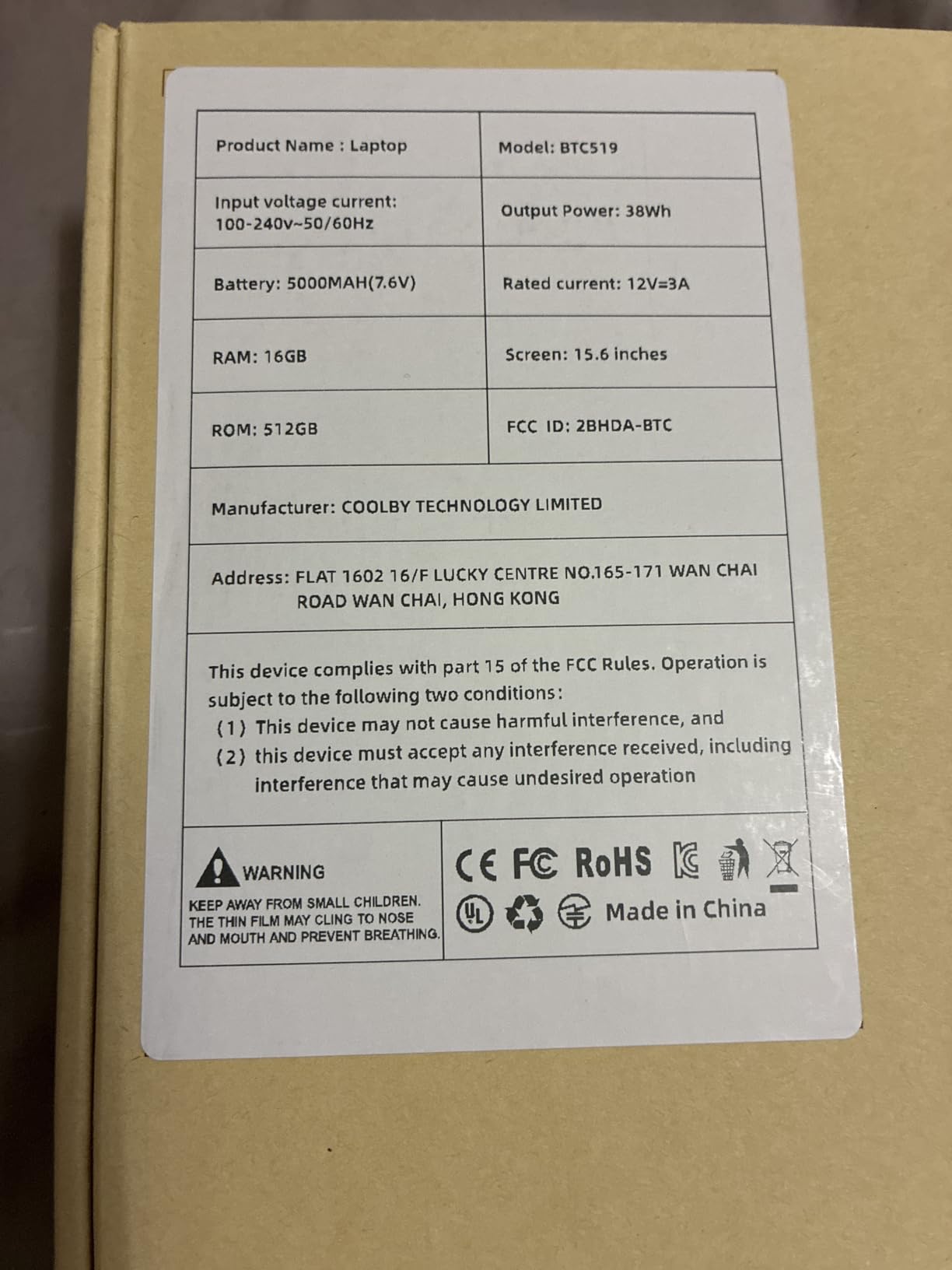 MARGOLAI Laptop Computer, 16GB RAM/512GB SSD, 15.6