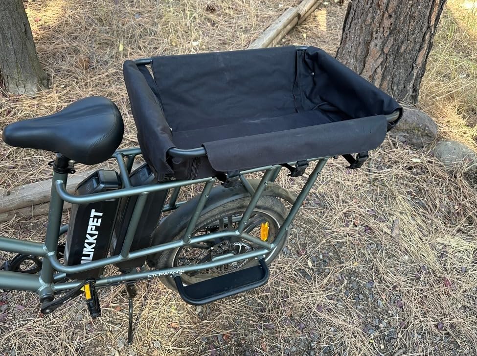 Mukkpet Stepwagon Electric Bike for Adults,120Miles 28MPH Ebike,Peak 1500W Motor Cargo Electric Bike,48V 30AH Removable Battery with 20 * 3