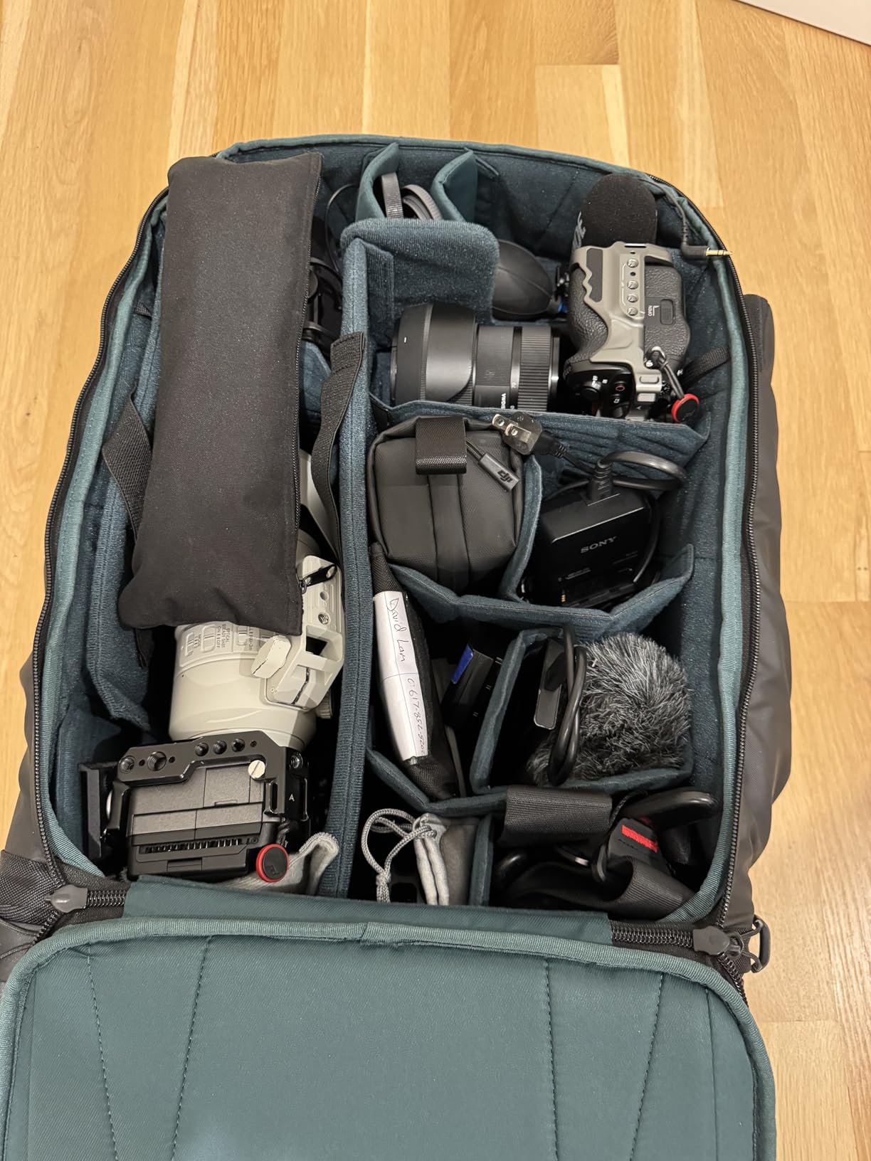 PGYTECH 2-in-1 Roller Camera Backpack, DSLR/SLR/Mirrorless Bag for Travel Photographers, Rolling Luggage with Tripod & Removable Modular & Rain Cover, Compatible with Canon, Nikon, Sony - Customer Photo 2