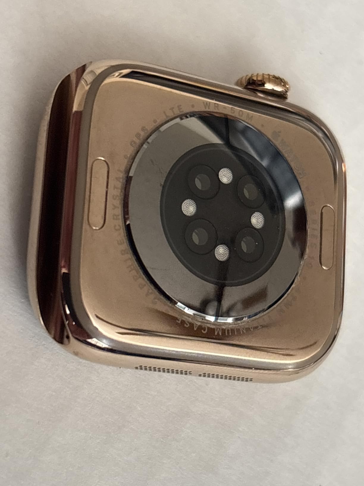 Apple Watch Series 10 GPS 42mm - Rose Gold Aluminum Case with Light Blush Sport Band (Renewed) - Customer Photo 2