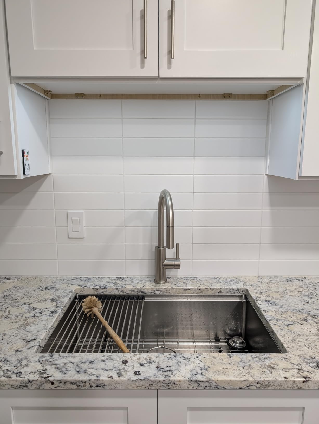 Under Cabinet Lighting Wireless,16 inch LED Motion Sensor Light Indoor, USB Rechargeable Closet Lights with Remote Control, 3 Color Temps Under Counter Lights for Kitchen, Wardrobe, Stairs, 4 Pack - Customer Photo 2