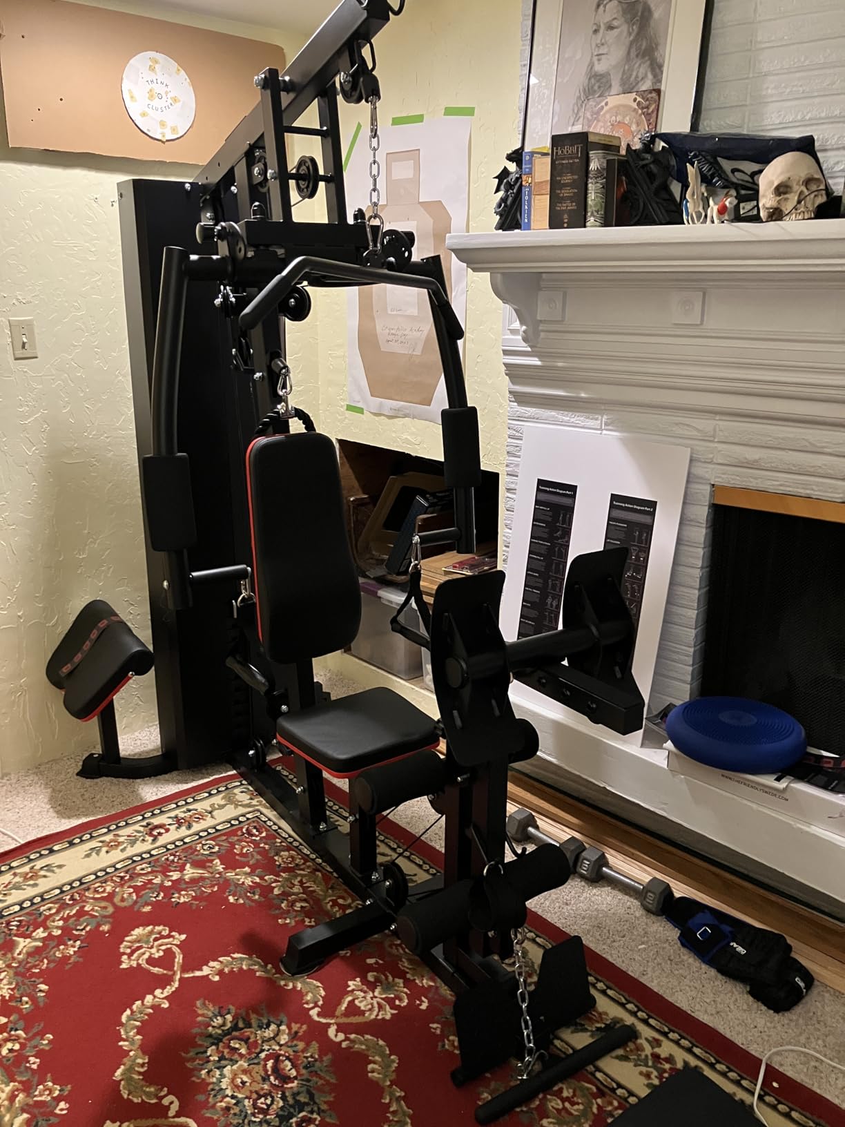 Mikolo Home Gym, Workout Station with 150LBS Weight Stack, Multifunctional Home Gym Equipment, Exercise Equipment for Full Body Strength Training - Customer Photo 3