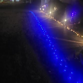 Brightown 60 LED Flower Solar String Lights Outdoor Waterproof Fairy Lights for Garden Yard Fence Patio Christmas Tree Wedding Party Decor, Multicolor - Customer Photo 2