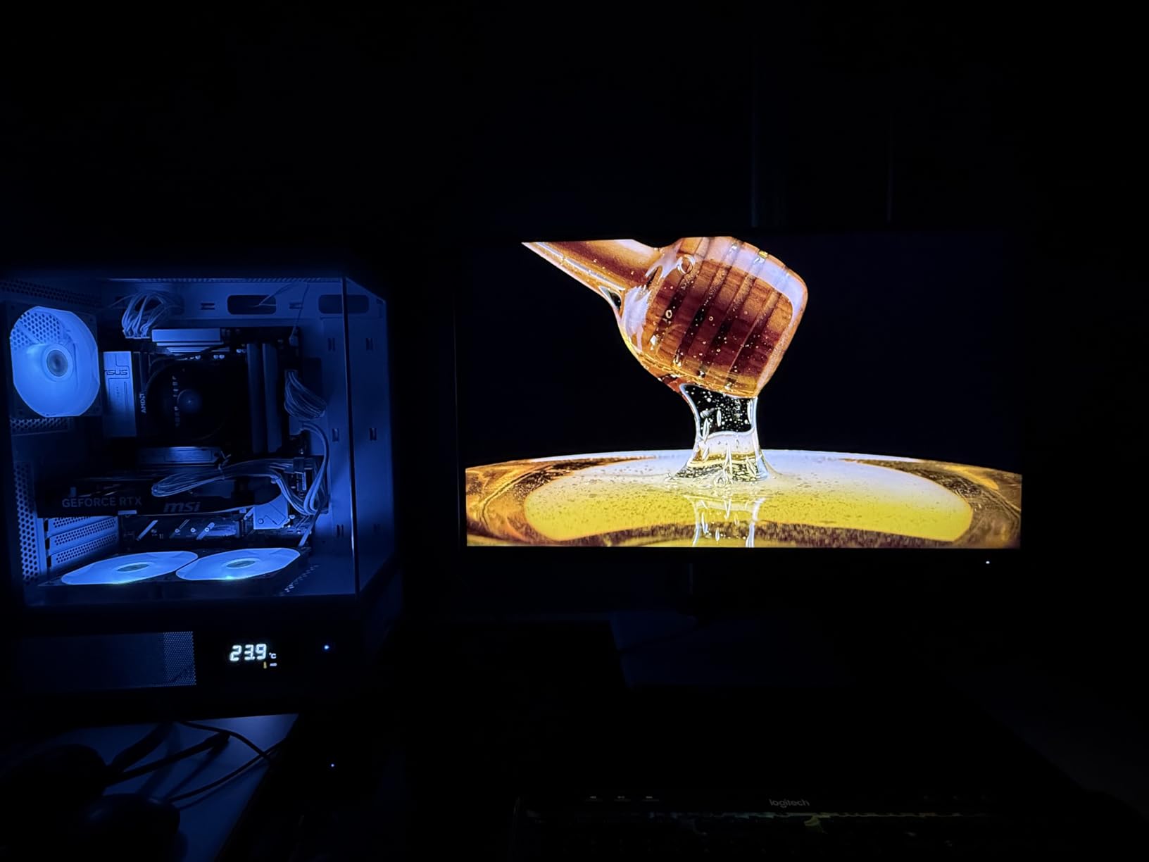 KTC 24.5 inch 400Hz 240Hz Gaming Monitor | Fast IPS 1ms | FHD 1080P Monitor | HDR 400 128% sRGB | HDMI x2, DP x2 | Tilt Adjustability Silver-Gray VESA 360Hz Monitors H25X7 - Customer Photo 1