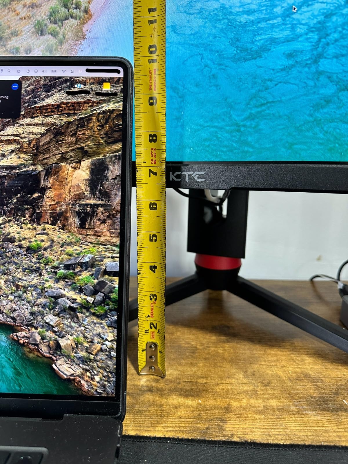 KTC 24.5 inch 400Hz 240Hz Gaming Monitor | Fast IPS 1ms | FHD 1080P Monitor | HDR 400 128% sRGB | HDMI x2, DP x2 | Tilt Adjustability Silver-Gray VESA 360Hz Monitors H25X7 - Customer Photo 4