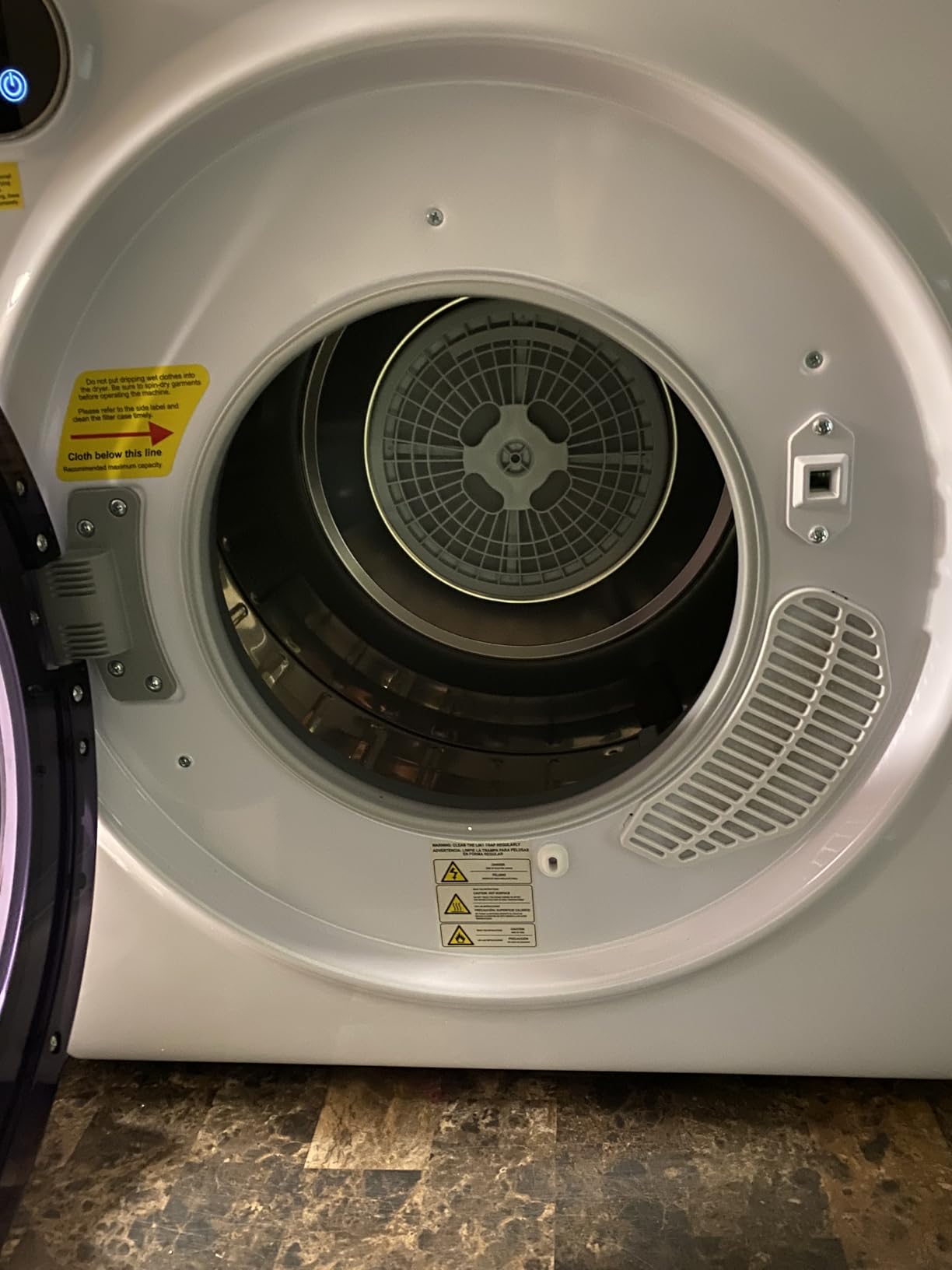 Euhomy Portable Dryer with Exhaust Hose, Four Drying Functions, Dries Up to 9 lbs of Clothes, 1400w Mini Dryer with Stainless Steel Liner, Suitable for Apartments, RVs, Gym - Customer Photo 2