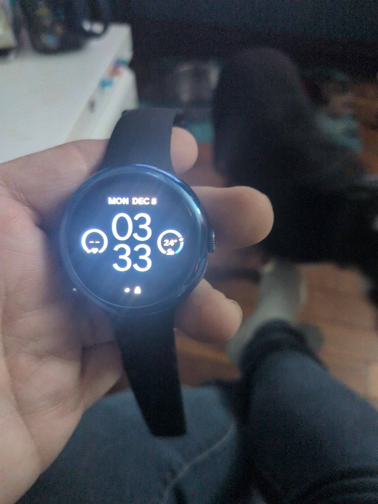 Google Pixel Watch 2 with the Best of Fitbit and Google - Heart Rate Tracking, Stress Management, Safety Features - Android Smartwatch, Matte Black Aluminum Case, Obsidian Active Band - LTE (Renewed) - Customer Photo 1