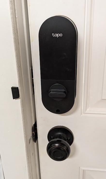TP-Link Tapo Smart Door Lock, Deadbolt | Keyless Entry, Fingerprint Recognition, Touchscreen Keypad & in-App Monitoring with Scheduled Access | 1-Year Rechargeable Battery | BHMA Grade 2 | Tapo DL110 - Customer Photo 2