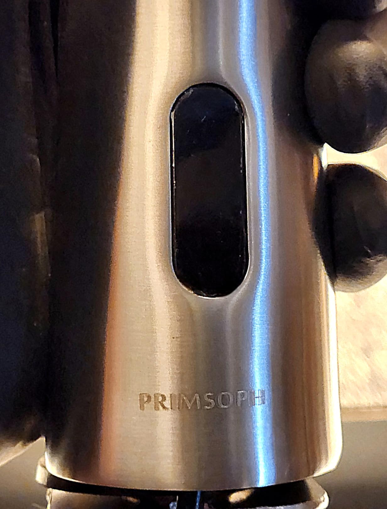 PRIMSOPH Automatic Motion Sensor Hands Free Electronic Infrared Smart Commercial Touchless Bathroom Sink Faucet with Cover Plate Temperature Mixer Battery or Plug-in Powered Chrome - Customer Photo 1