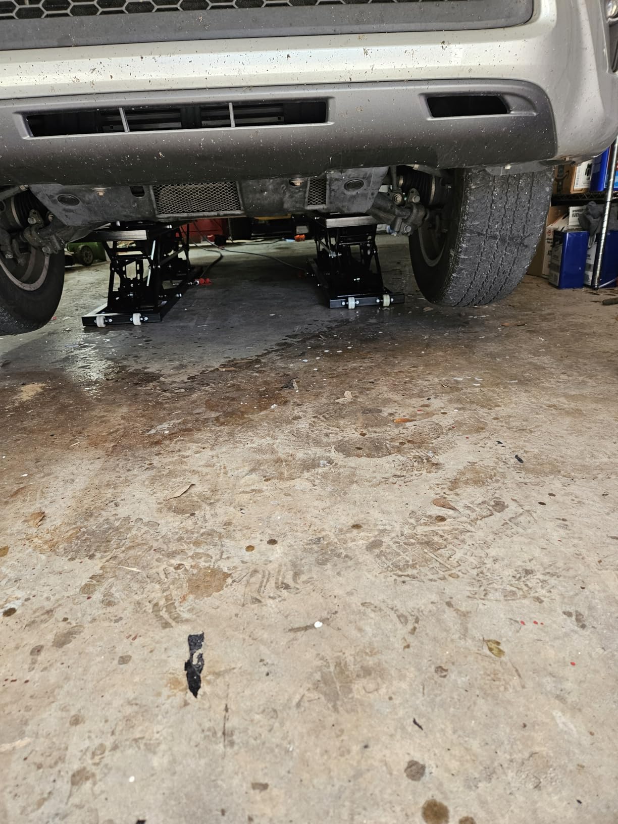 Albott 7000 LBS Portable Car Lift, Heavy Duty Quick Jack with 28