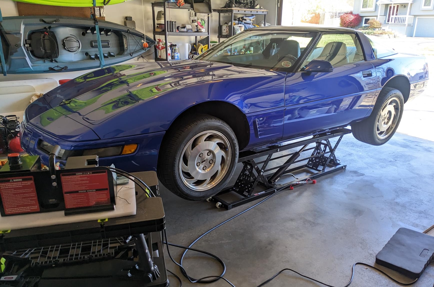 Albott 7000 LBS Portable Car Lift, Heavy Duty Quick Jack with 28