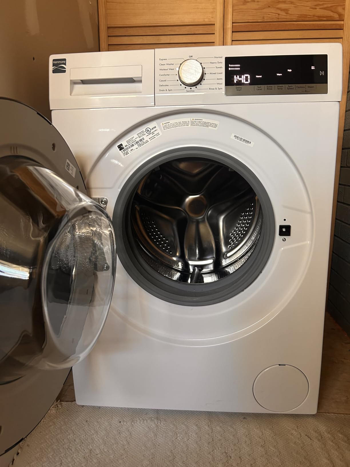 Kenmore 2.2 cu. ft. Compact Front Load Washer with Wrinkle Relaxing Steam Treatment - ENERGY STAR Certified - Customer Photo 2