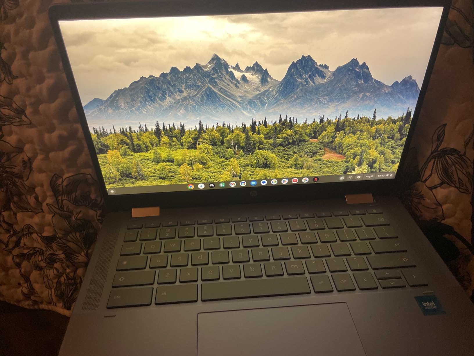 HP 2025 Portable x360 Chromebook, 14'' Convertible FHD IPS Touchscreen, Intel Processor Up to 3.39GHz, 4GB DDR4, 64GB Storage, Super Fast 6th Gen WiFi, Chrome OS, Dale Blue (Renewed) - Customer Photo 2