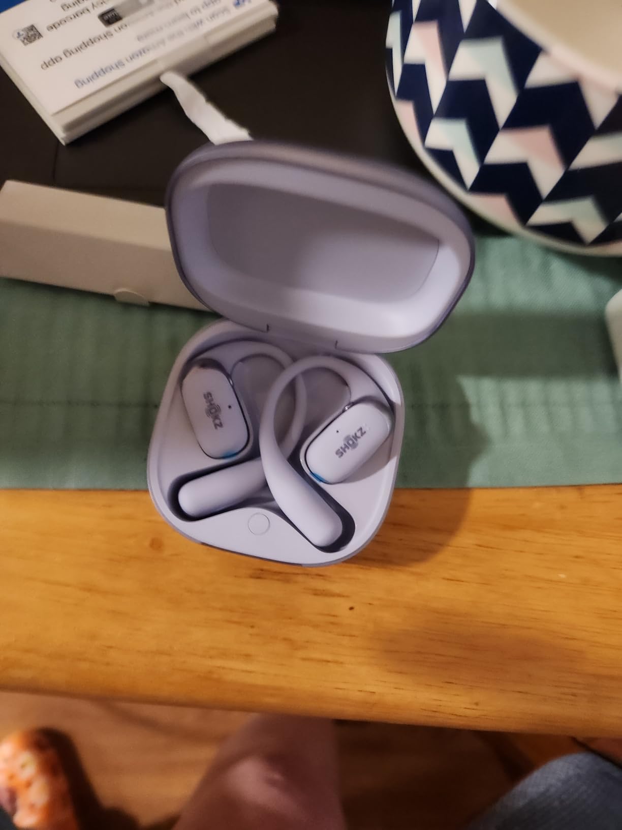 SHOKZ OpenFit 2 Open-Ear Headphones, True Wireless Bluetooth Earphones with Microphone, Earhook Earbuds with 48 Hours of Playtime, Fast Charging, IP55 Water-Resistant, with Carrying Bag, Black, Bluetooth 5.4 - Customer Photo 2