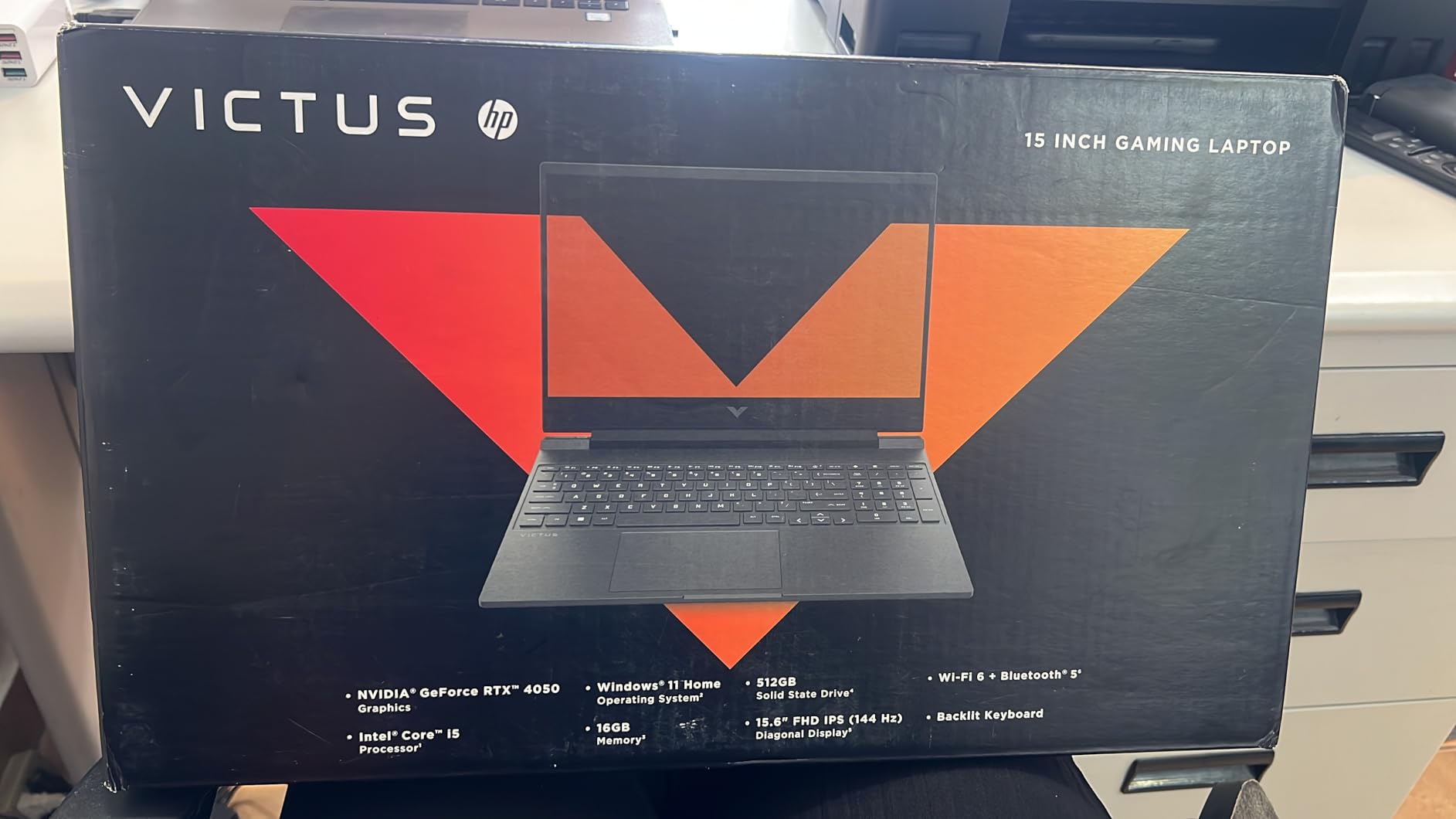 HP Victus 15.6 inch FHD 144Hz Gaming Laptop Intel Core i5-13420H NVIDIA GeForce RTX 4050 6GB - 16GB DDR4 512GB SSD Mica Silver (2024) - Customer Photo 1