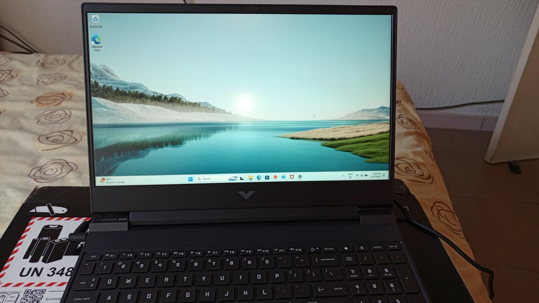 HP Victus 15.6 inch FHD 144Hz Gaming Laptop Intel Core i5-13420H NVIDIA GeForce RTX 4050 6GB - 16GB DDR4 512GB SSD Mica Silver (2024) - Customer Photo 2