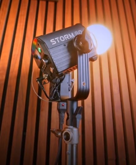 Storm 80c RGB LED Video Light - 80W Full-Color Point Source Fixture, 20,185 Lux @1m, 1800K-20,000K, Advanced Diode Mixing, CRI≥97, IP65 Weatherproof, Sidus Link, DMX & LumenRadio Control customer photo 2