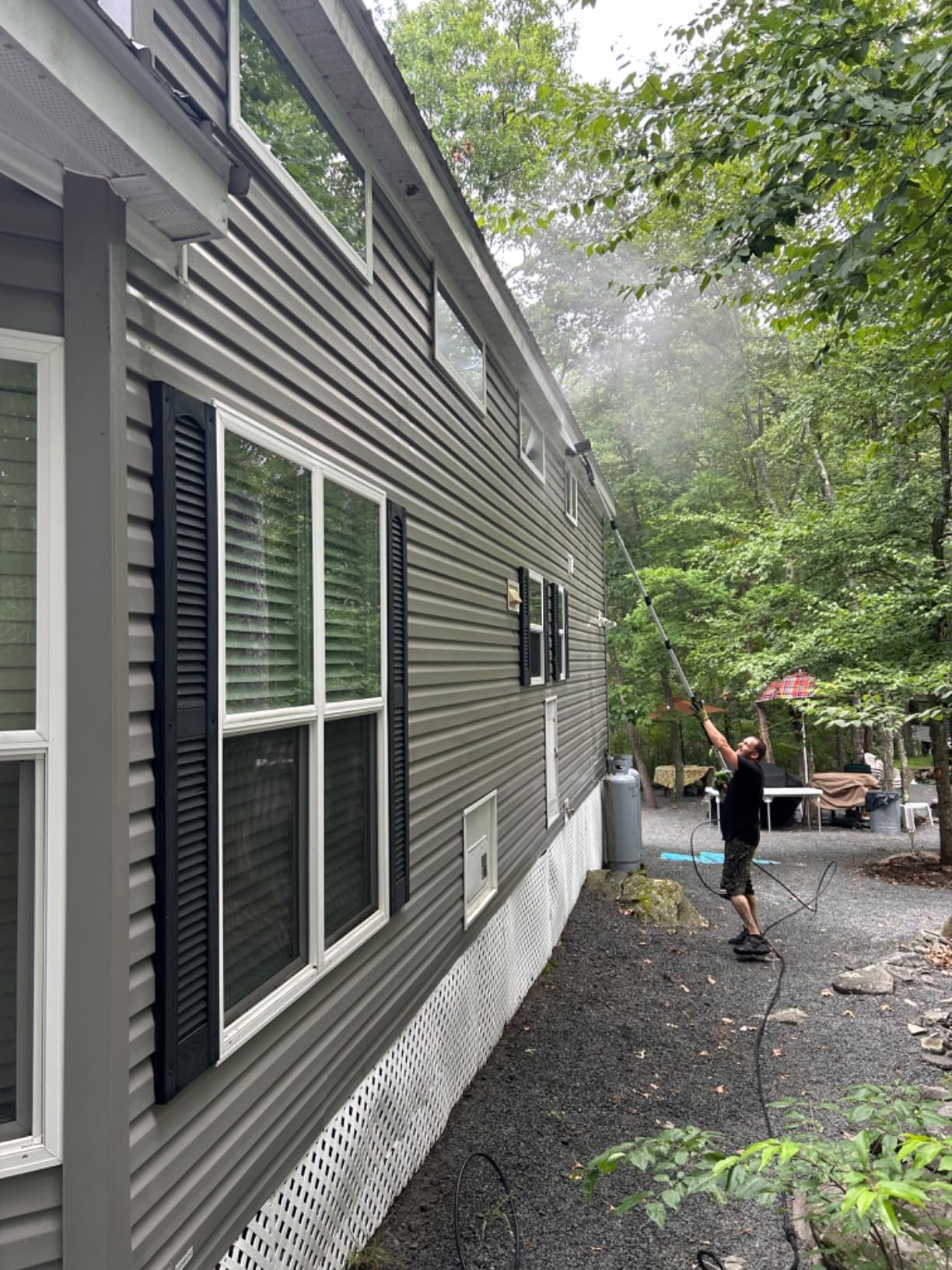 Tool Daily 21FT Telescoping Pressure Washer Wand with Brush - Customer Photo 1