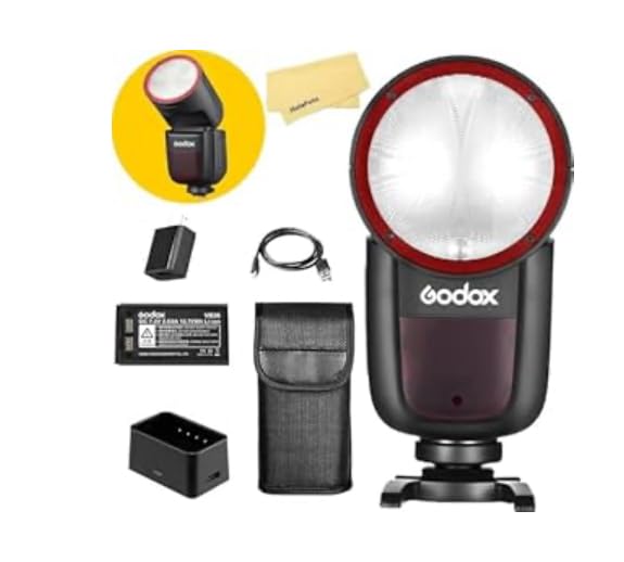 GODOX V1 V1-C V1C Godox Flash for Canon Flash Speedlite, 76Ws 2.4G TTL 1/8000 HSS Camera Flash for Canon, 480 Full Power Shots, 1.5s Recycle Time, 2600mAh Li-ion Battery, LED Modeling Lamp(USA Version) customer photo 2