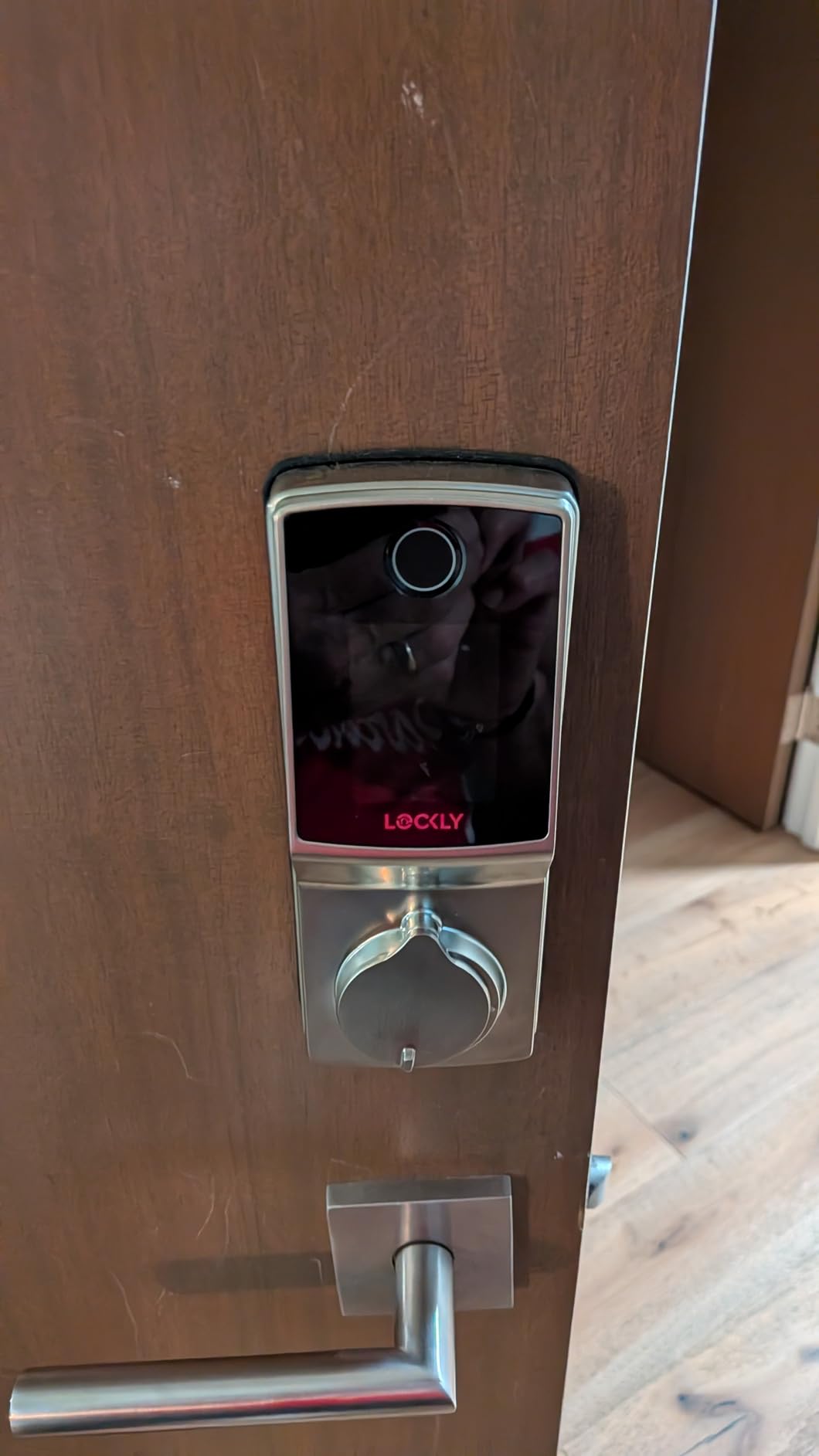 Lockly Secure Pro (2025 Latest Version), Smart Lock with Built-in Wi-Fi, New-Gen Fingerprint Door Lock, Keyless Entry Deadbolt, PIN Genie Keypad, Auto Lock, App Remote Control, Easy Installation - Customer Photo 1