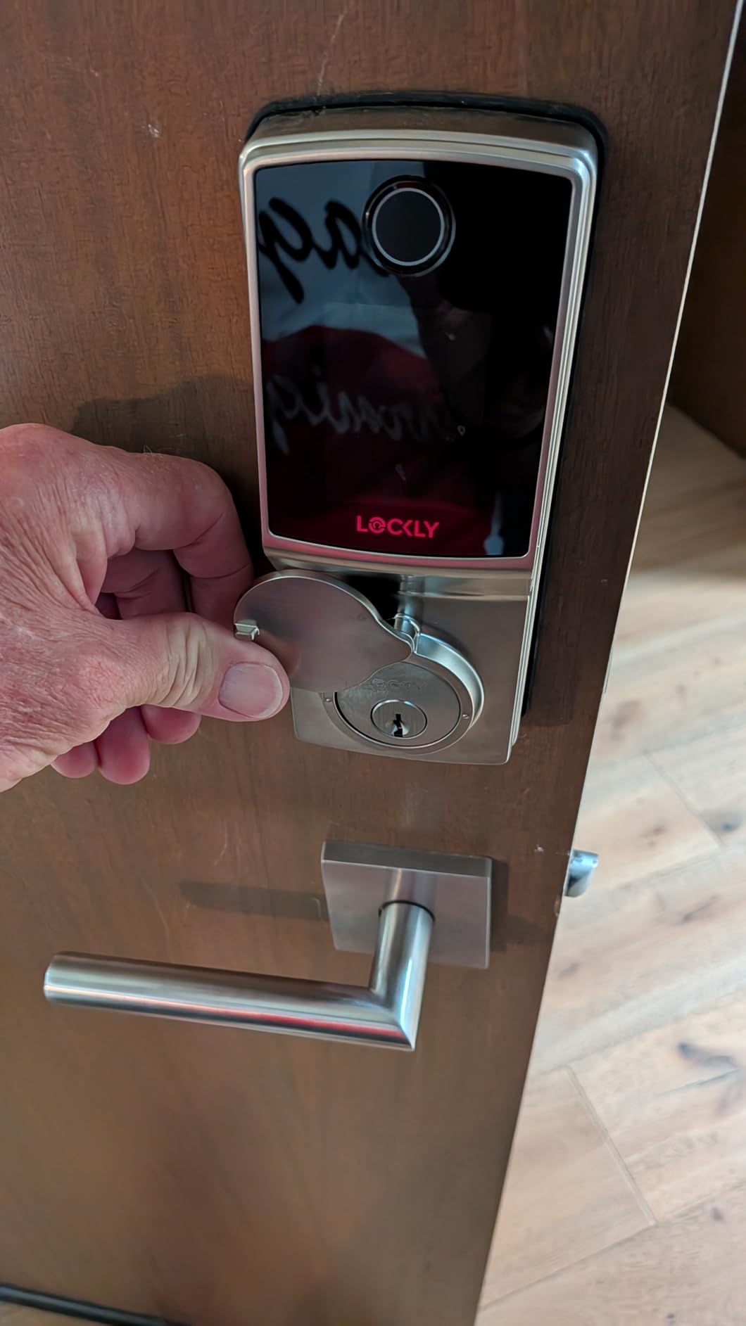 Lockly Secure Pro (2025 Latest Version), Smart Lock with Built-in Wi-Fi, New-Gen Fingerprint Door Lock, Keyless Entry Deadbolt, PIN Genie Keypad, Auto Lock, App Remote Control, Easy Installation - Customer Photo 2