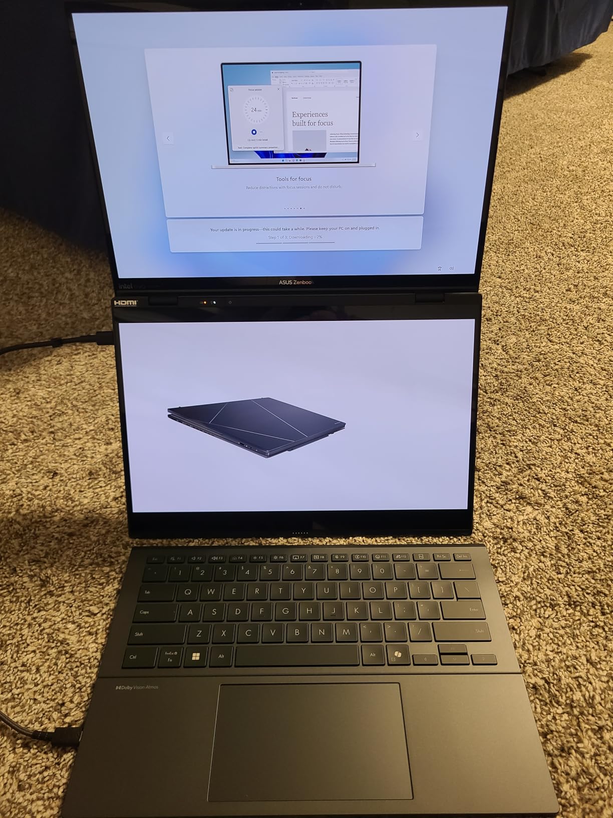 ASUS Zenbook Duo Laptop, Dual 14