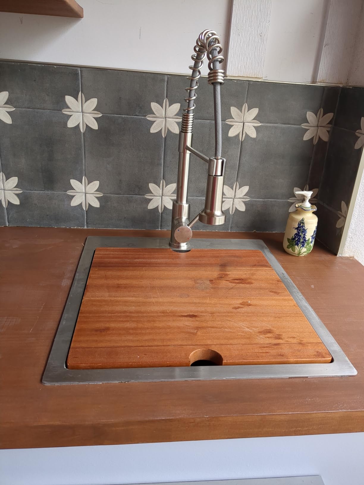 Lordear Drop In Outdoor Kitchen Sink Workstation with Pull-out Faucet 21