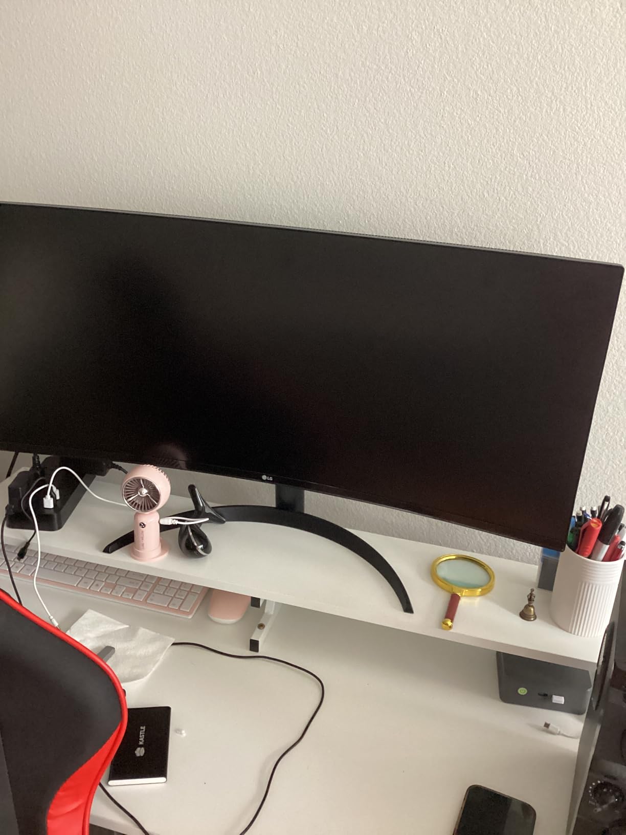 LG 34WR55QK-B 34-inch UltraWide WQHD (3440 x 1440) Curved Computer Monitor, 100Hz, 5ms, HDR10, Reader Mode, HDMI, DisplayPort, USB Type-C, Tilt/Height Adjustable Stand, Black - Customer Photo 1