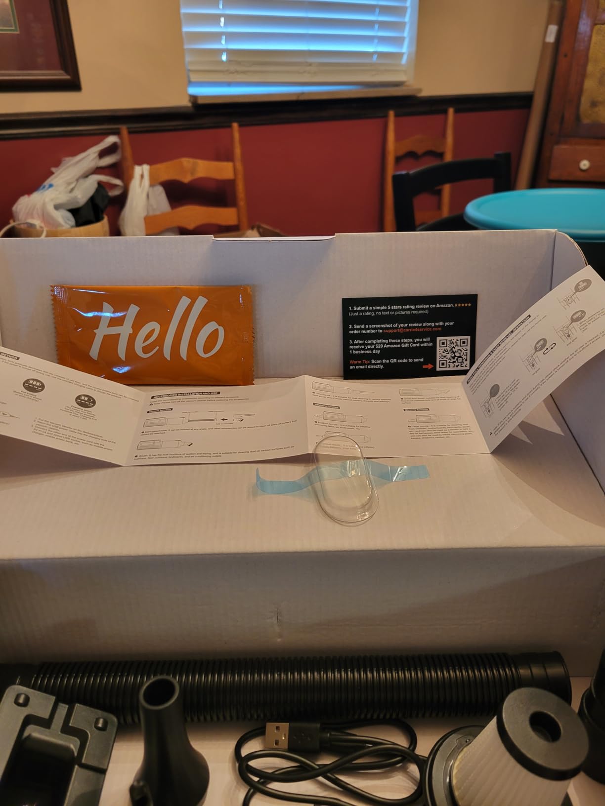 MONOZEL Car Vacuum Portable Cordless, 18000Pa 2 in 1 Vacuum Cleaner&Air Duster, 130W Brushless Motor Handheld Vacuum Cordless with 7800mAh Battery, LED Light, Multi-Nozzles for Car, Home, Office, Pet - Customer Photo 1