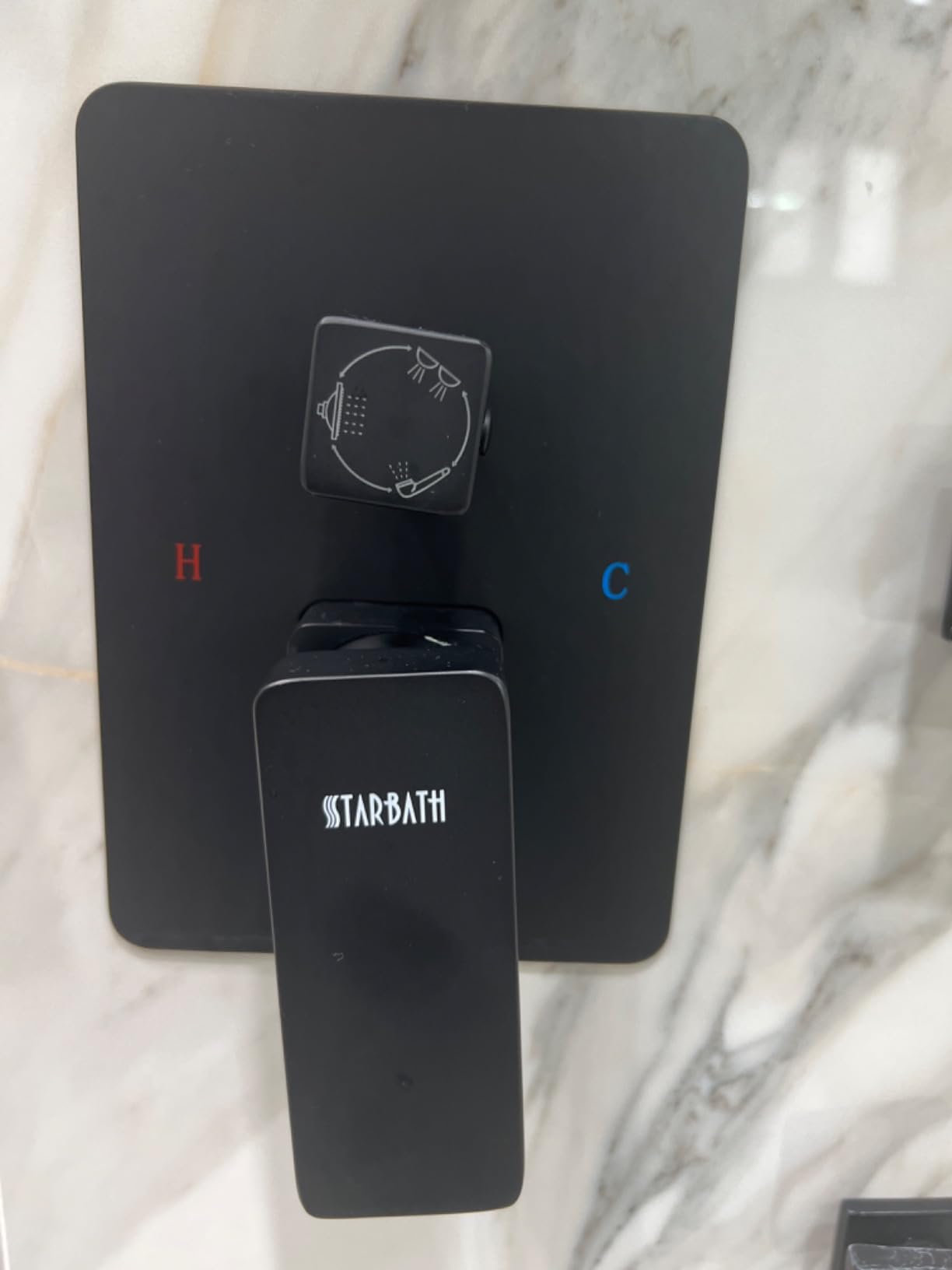 Brushed Nickel Shower Systems with 4 Body Spray Jets, STARBATH 12