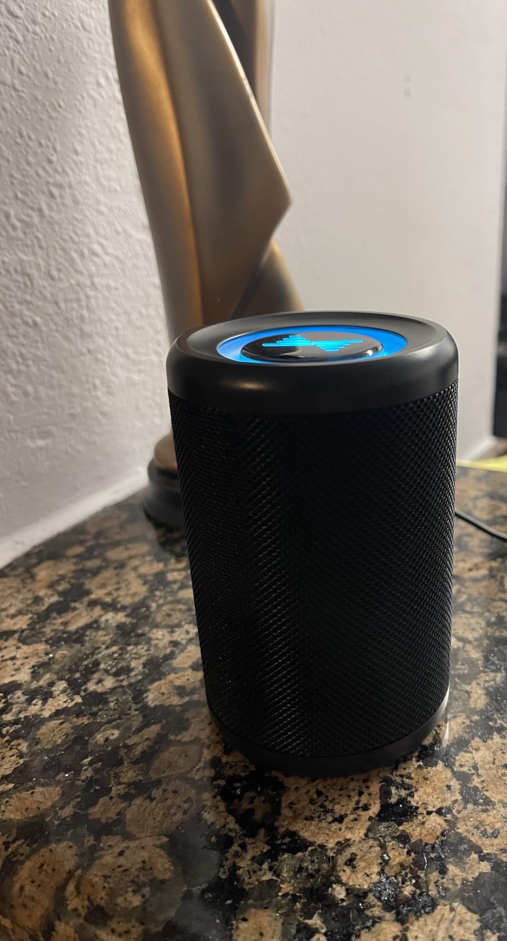 LENRUE Small Portable Bluetooth Speaker with Lights, TWS Stereo Surround Sound, Type C Powered, Bluetooth 5.3 - Customer Photo 2